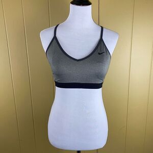 Nike women M dri fit racerback spaghetti strap padded sports bra
